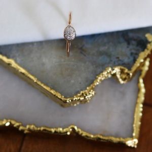 Monica Vinader Nura Teardrop Ring Diamond